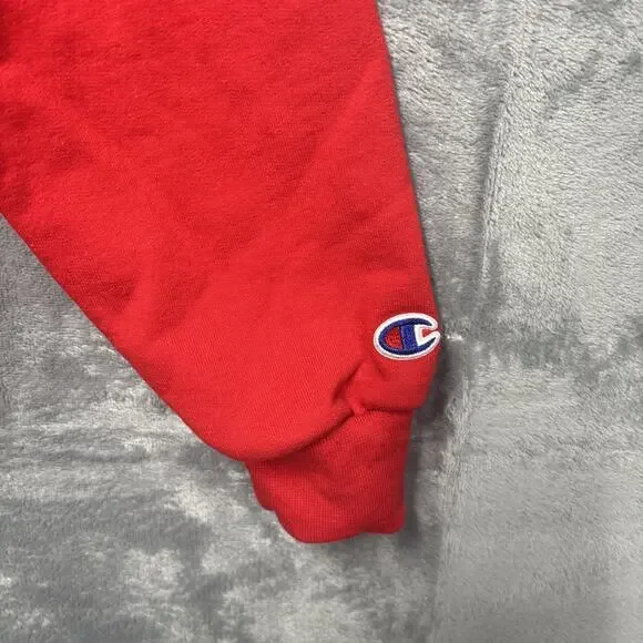 Champion Ole Miss Rebels Red Sweatshirt Crewneck Pullover Size Medium - Picture 4 of 7